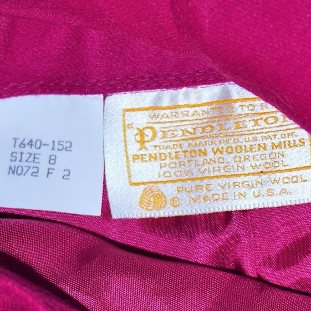 suit dress WOOL PENDLETON Blazer Skirt Set UNWORN - Picture 7 of 8